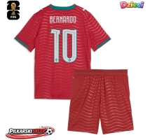 Portugalia Bernardo Silva #10 Koszulka Podstawowa dzieci MŚ 2026 Krótki Rękaw (+ krótkie spodenki)